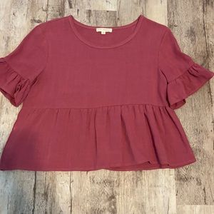 PacSun LaHearts pink flowy top